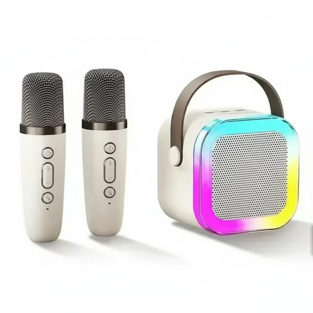 Profitez de la fête-Machine de karaoké Bluetooth K12 Portable avec système de haut-parleurs 5.3 PA, microphones sans fil pour le divertissement à domicile