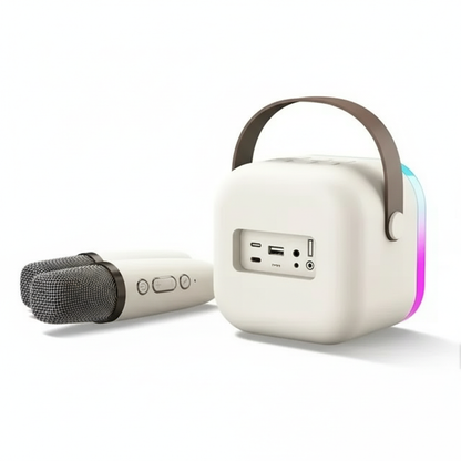Profitez de la fête-Machine de karaoké Bluetooth K12 Portable avec système de haut-parleurs 5.3 PA, microphones sans fil pour le divertissement à domicile